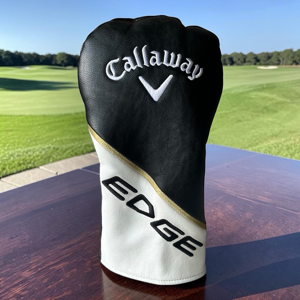 Callaway Edge Driver Headcover Golf Club  head cover Golfing White Black